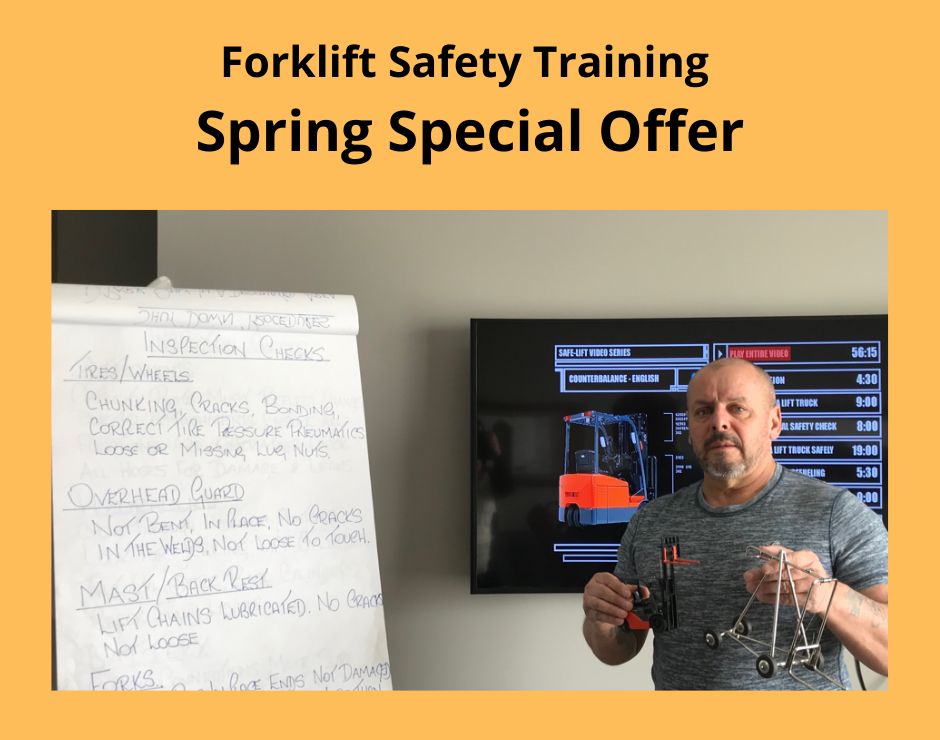Forklift safety training offer Calgary, Red Deer, Lethbridge Alberta